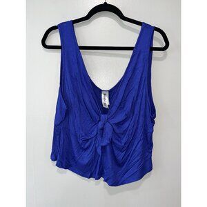 Blue Chic‎ Soul Tie Front Tank Top, 3X